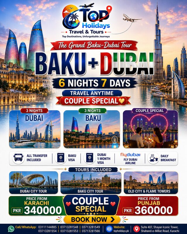 Grand Baku + Dubai Tour Package