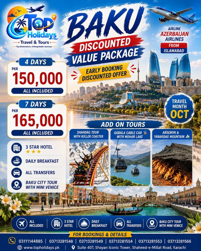 Baku Discounted Value Tour Package