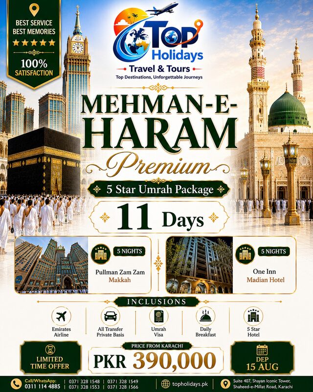 Mehman-e-Haram Premium 5-Star Umrah Package