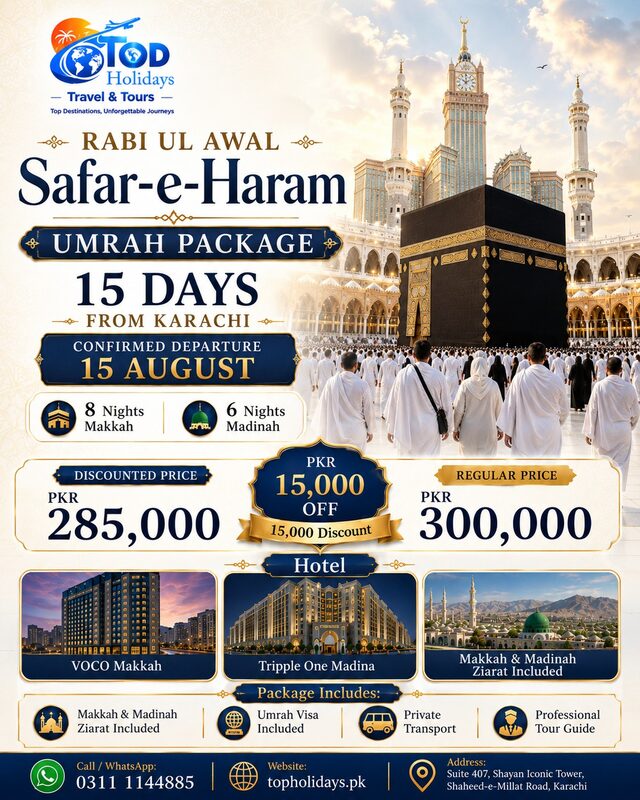 Safar-e-Haram Umrah from Karachi