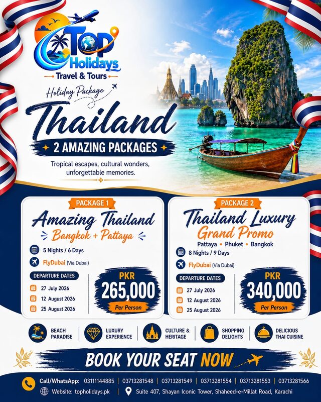 Thailand Holiday Packages — Bangkok & Pattaya